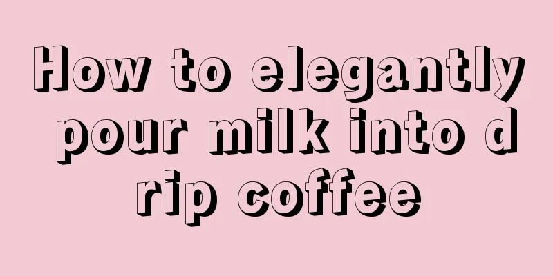 How to elegantly pour milk into drip coffee