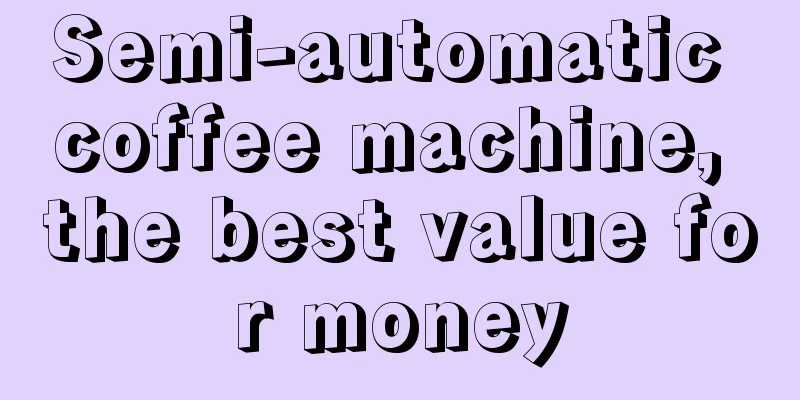 Semi-automatic coffee machine, the best value for money