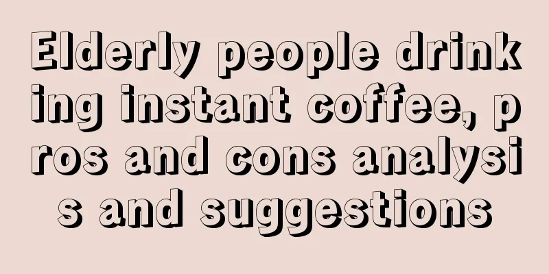 Elderly people drinking instant coffee, pros and cons analysis and suggestions