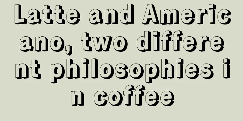 Latte and Americano, two different philosophies in coffee
