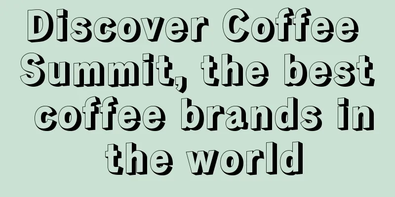 Discover Coffee Summit, the best coffee brands in the world