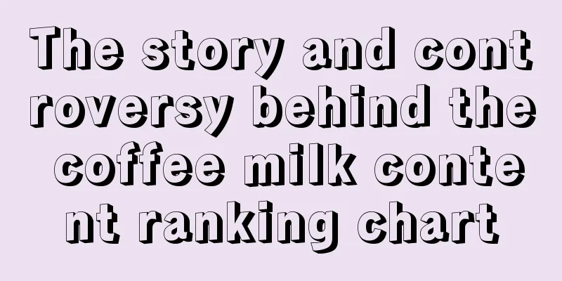 The story and controversy behind the coffee milk content ranking chart