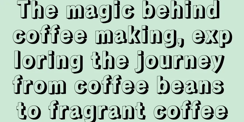 The magic behind coffee making, exploring the journey from coffee beans to fragrant coffee