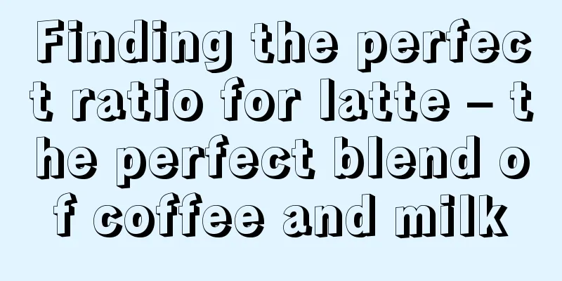 Finding the perfect ratio for latte – the perfect blend of coffee and milk