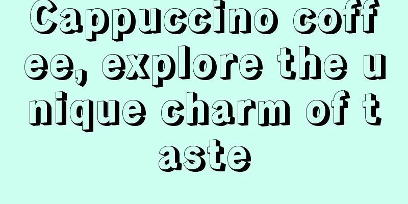 Cappuccino coffee, explore the unique charm of taste