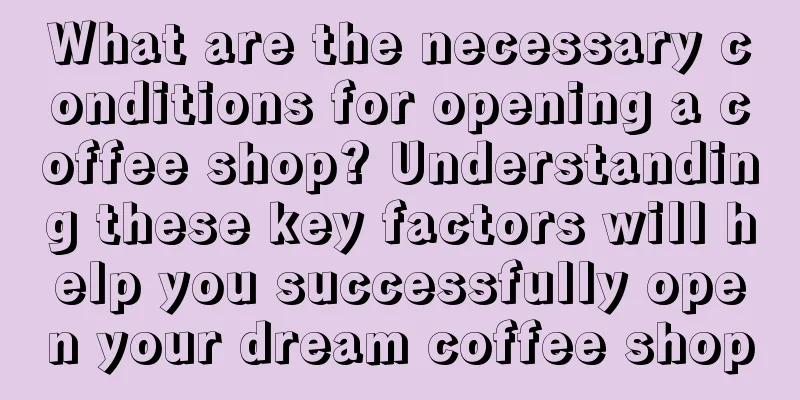 What are the necessary conditions for opening a coffee shop? Understanding these key factors will help you successfully open your dream coffee shop