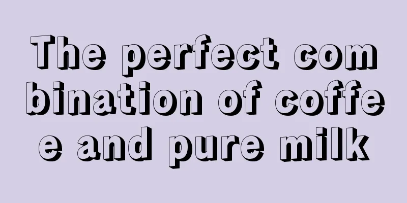 The perfect combination of coffee and pure milk