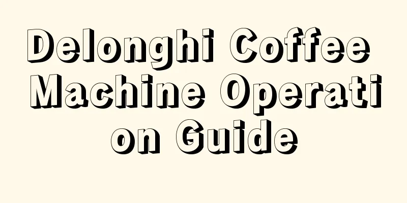 Delonghi Coffee Machine Operation Guide