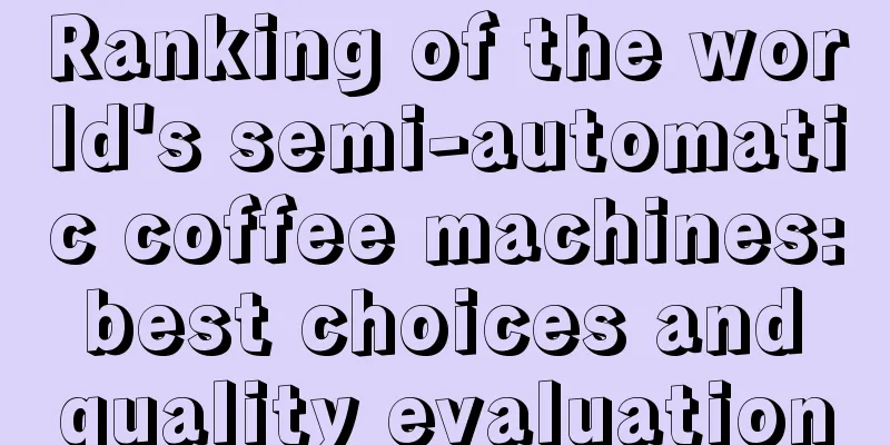 Ranking of the world's semi-automatic coffee machines: best choices and quality evaluation