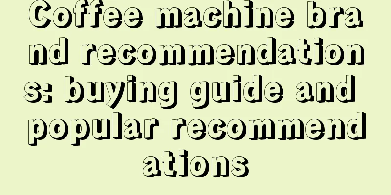 Coffee machine brand recommendations: buying guide and popular recommendations