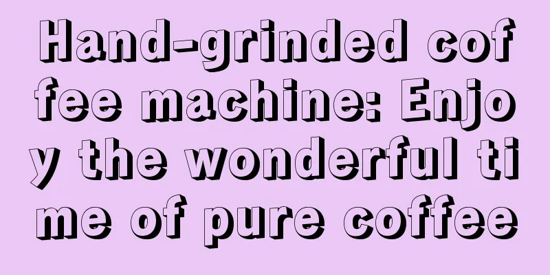 Hand-grinded coffee machine: Enjoy the wonderful time of pure coffee