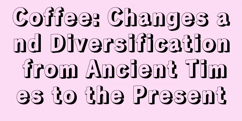 Coffee: Changes and Diversification from Ancient Times to the Present