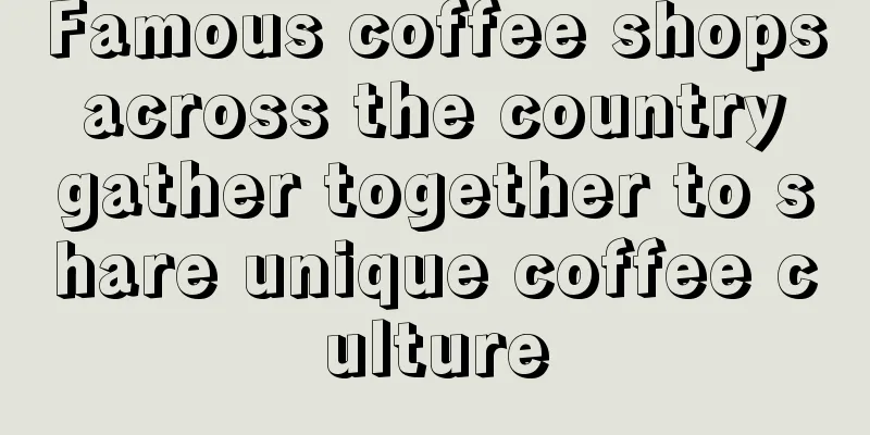 Famous coffee shops across the country gather together to share unique coffee culture