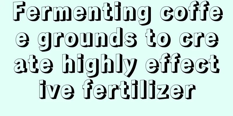 Fermenting coffee grounds to create highly effective fertilizer