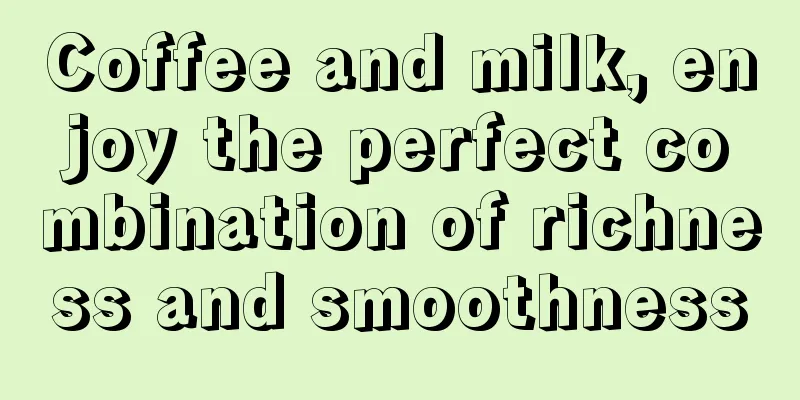 Coffee and milk, enjoy the perfect combination of richness and smoothness