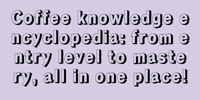 Coffee knowledge encyclopedia: from entry level to mastery, all in one place!