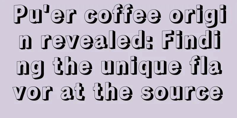 Pu'er coffee origin revealed: Finding the unique flavor at the source