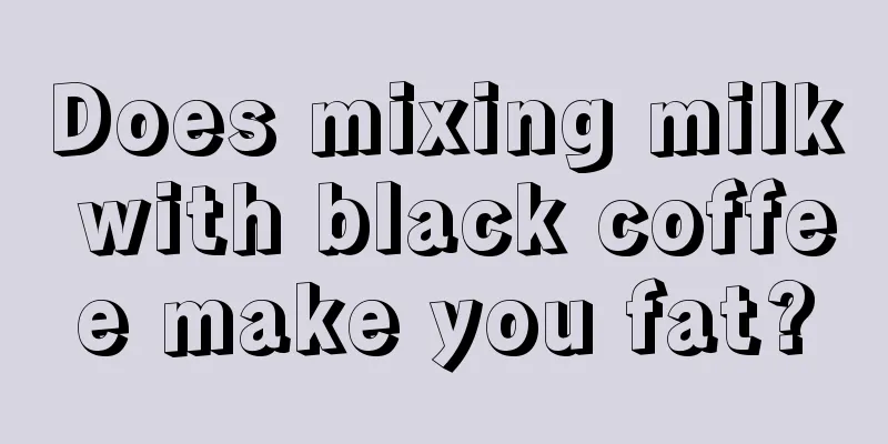 Does mixing milk with black coffee make you fat?