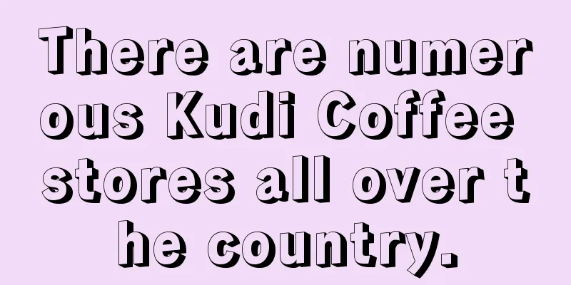 There are numerous Kudi Coffee stores all over the country.