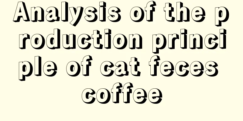 Analysis of the production principle of cat feces coffee