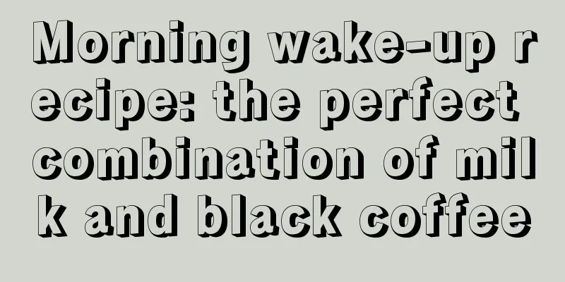 Morning wake-up recipe: the perfect combination of milk and black coffee